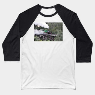 Puffing Billy on historical Trestle Bridge, Dandenong Ranges Baseball T-Shirt